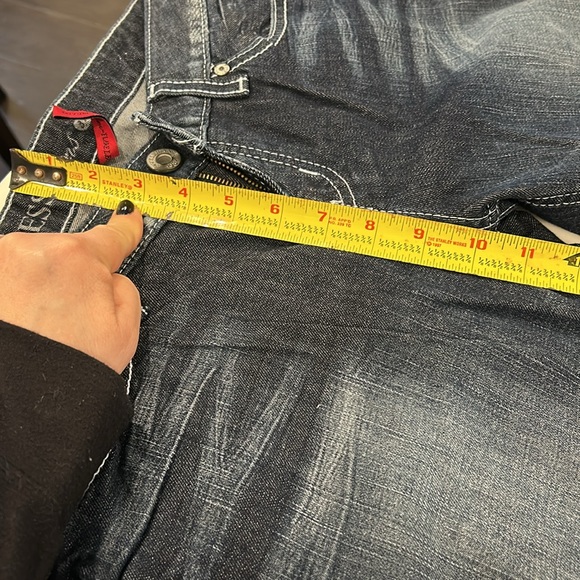 Guess Dark Wash Foxy Flare Denim-sz 31 - Picture 9 of 15